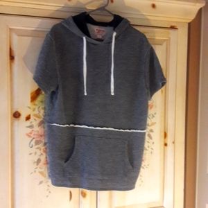 Mens short sleeve sweatshirt
